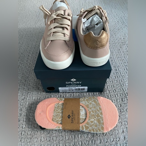 Sperry Shoes - SOLD New Sperry Plush Step- Breaker Plush LTT Rose with No show liner socks 8.5